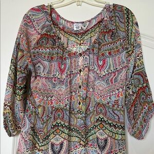 Jockey Multicolor Paisley Tunic Top